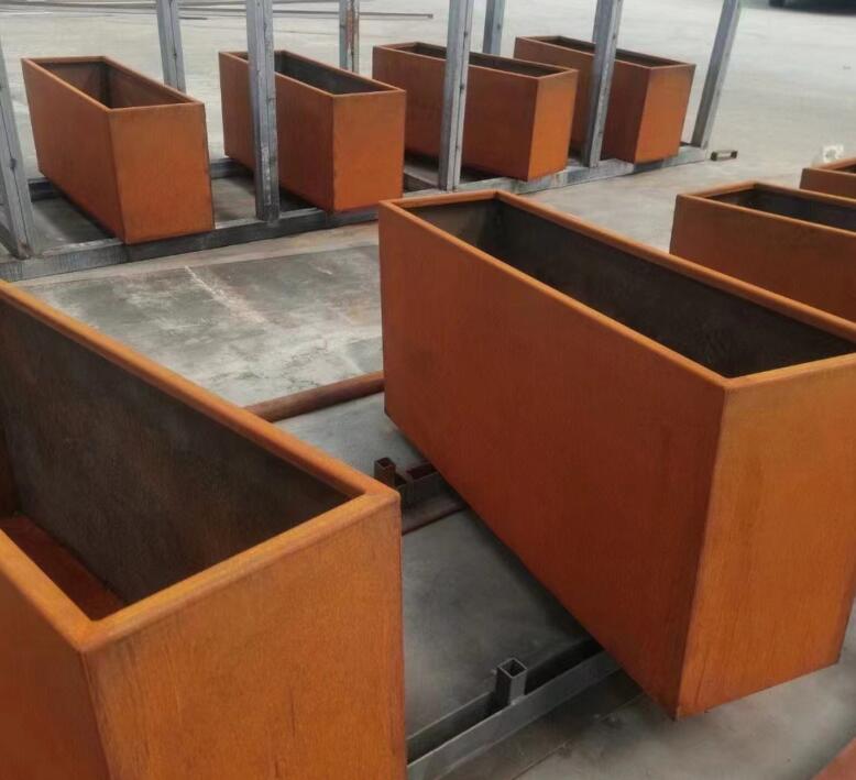 河西耐候钢花箱